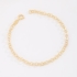 PR-0128 PULSEIRA BANHADA A OURO 18K COM ELOS REDONDOS INTERCALADOS