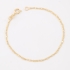 PR-0145 PULSEIRA BANHADA A OURO 18K COM CORRENTE EM ELO PIASTRINI FINO