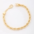 PR-0148 PULSEIRA BANHADA A OURO 18K COM MALHA CORDÃO BAIANO