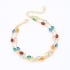 PU-00008-PULSEIRA COM CRISTAIS OVAIS COLORIDOS