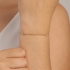 PU-00022 PULSEIRA BANHADA A OURO 18K COM ZIRCÔNIAS CRISTAL DISTRIBUÍDAS