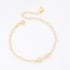 PU-00036-PULSEIRA BANHADA A OURO 18K COM ELOS EM FORMATO DE CORAÇÃO E DETALHE EM PÉROLA