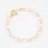 PU-00039 PULSEIRA BANHADA A OURO 18K COM ELOS INTERCALADOS EM CORAÇÃO E OVAL