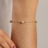 PU-00072 PULSEIRA COM DETALHES EM PÉROLAS E ELOS DELICADOS