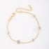 PU-00077 PULSEIRA BANHADA A OURO 18K COM CORRENTE DELICADA E PONTOS DE ZIRCÔNIAS