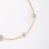PU-00077 PULSEIRA BANHADA A OURO 18K COM CORRENTE DELICADA E PONTOS DE ZIRCÔNIAS