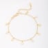 PU-00140 PULSEIRA BANHADA A OURO 18K COM PINGENTES EM FORMATO DE ESTRELAS