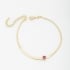 PU-00156 PULSEIRA COM PINGENTE DE ZIRCÔNIA REDONDA CENTRAL 