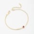 PU-00156 PULSEIRA COM PINGENTE DE ZIRCÔNIA REDONDA CENTRAL 