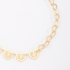PU-00204 PULSEIRA BANHADA A OURO 18K EM ELOS DE CORAÇÃO