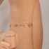 PU-00204 PULSEIRA BANHADA A OURO 18K EM ELOS DE CORAÇÃO