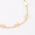 PU-00228 PULSEIRA BANHADA A OURO 18K AJUSTÁVEL E COM CORAÇÕES LISOS.