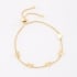 PU-00228 PULSEIRA BANHADA A OURO 18K AJUSTÁVEL E COM CORAÇÕES LISOS.