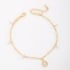 PU-00229 PULSEIRA BANHADA A OURO 18K COM PINGENTE EM ZIRCÔNIAS COLORIDAS