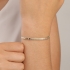 PU-00230 PULSEIRA BANHADA A OURO 18K COM DESIGN EM MALHA LISA
