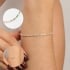 PU-00234 PULSEIRA BANHADA A OURO 18K ESTILO RIVIERA COM ZIRCÔNIAS