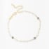 PU-00251 PULSEIRA BANHADA A OURO 18K COM PÉROLAS E CRISTAIS COLORIDOS