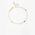 PU-00251 PULSEIRA BANHADA A OURO 18K COM PÉROLAS E CRISTAIS COLORIDOS