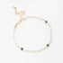 PU-00251 PULSEIRA BANHADA A OURO 18K COM PÉROLAS E CRISTAIS COLORIDOS