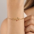 PU-00273 PULSEIRA BANHADA A OURO 18K REGULÁVEL E ESCRITA 