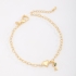 PU-00298 PULSEIRA BANHADA A OURO 18K COM CORRENTE EM ELOS DE CORAÇÃO, PINGENTE DE CORAÇÃO