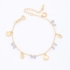 PU-00304 PULSEIRA BANHADA A OURO 18K COM PINGENTES DE CONCHAS, BUZIOS