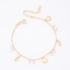 PU-00304 PULSEIRA BANHADA A OURO 18K COM PINGENTES DE CONCHAS, BUZIOS