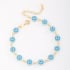 PU-00306 PULSEIRA COM PINGENTES DE OLHO GREGO 