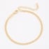 PU-00318 PULSEIRA BANHADA A OURO 18K COM DESIGN EM ELOS ENTRELAÇADOS