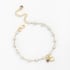 PU-00346 PULSEIRA COM PÉROLAS EM CORAÇÃO E PINGENTES DE CORAÇÃO 