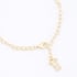 PU-00392-PULSEIRA COM ELOS DE CORAÇÃO E PINGENTE DE MENINA