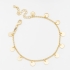PU-00469 PULSEIRA BANHADA A OURO 18K  EM FORMATO DE MEDALHAS