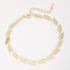 PU-00478 PULSEIRA BANHADA A OURO 18K COM DETALHES EM FOLHAS VAZADAS
