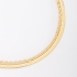 PU-00491-PULSEIRA DUPLA COM ELOS LAPIDADOS E CORRENTE ESTILO FITA LAMINADA