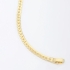 PU-00510 PULSEIRA BANHADA A OURO 18K COM CORRENTE EM ELOS ESTILO GRUMET COM ACABAMENTO POLIDO.