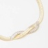 PU-00523 PULSEIRA COM DESIGN TORCIDO E DETALHES EM ZIRCÔNIAS