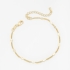 PU-00564 PULSEIRA BANHADA A OURO 18K COM CORRENTE DELICADA E PINGENTES DE CRUZ