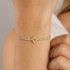 PU-00601 PULSEIRA BANHADA A OURO 18K COM DETALHES EM ZIRCÔNIA DO ESPÍRITO SANTO