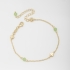 PU-00613 PULSEIRA BANHADA A OURO 18K COM DETALHES EM TREVO