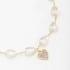 PU-00637 PULSEIRA COM PÉROLAS E PINGENTES DE CORAÇÃO CRAVEJADOS EM ZIRCÔNIAS