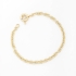 PU-00667 PULSEIRA BANHADA A OURO 18K COM CORRENTE ELOS