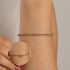 PU-00667 PULSEIRA BANHADA A OURO 18K COM CORRENTE ELOS