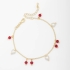 PU-00689 PULSEIRA COM DETALHES EM PÉROLAS E CRISTAIS COLORIDOS