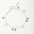 PU-00689 PULSEIRA COM DETALHES EM PÉROLAS E CRISTAIS COLORIDOS