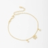 PU-00700 PULSEIRA COM PINGENTES DE BORBOLETA E ZIRCÔNIAS LAPIDADAS