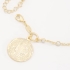 PU-00708 PULSEIRA COM DETALHES EM PÉROLAS E MEDALHA RELIGIOSA