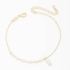 PU-00713 PULSEIRA COM PÉROLAS E PINGENTE EM FORMATO DE GOTA
