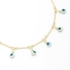 PU-00728 PULSEIRA COM PINGENTES DE OLHO GREGO