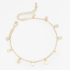 PU-00767 PULSEIRA BANHADA A OURO 18K COM PINGENTES EM FORMATO DE GOTA
