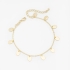 PU-00768 PULSEIRA COM PINGENTES LISOS EM FORMATO OVAL